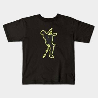 climber silhouette Kids T-Shirt